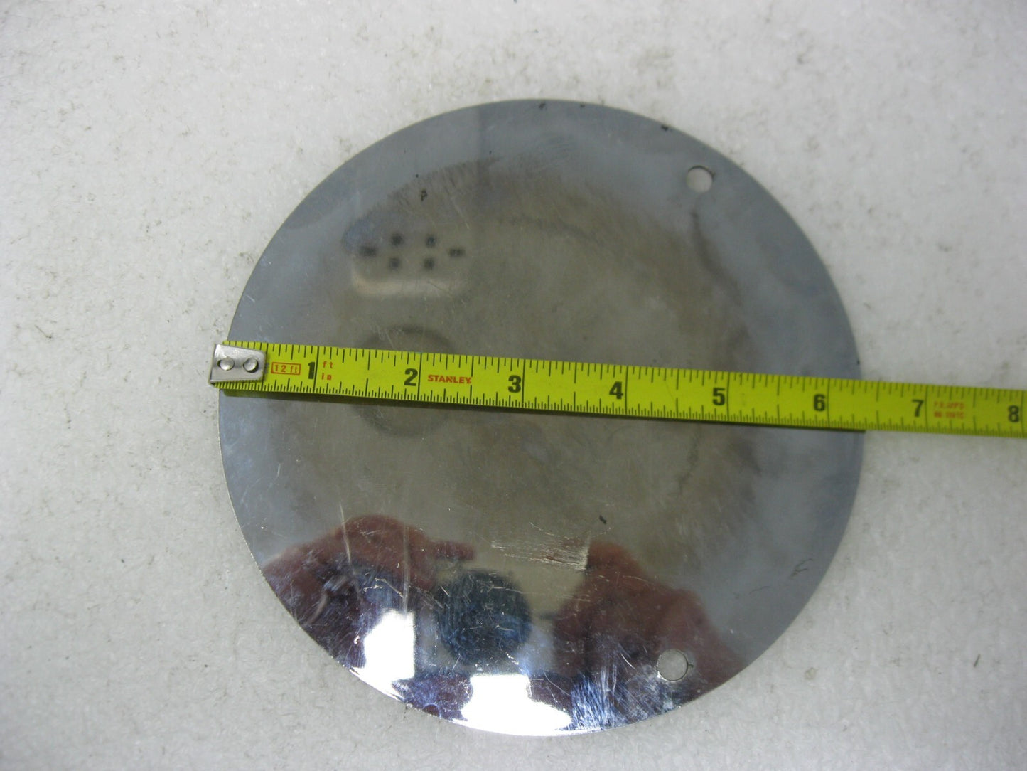 6.5"  3-Hole Chrome Derby PLATE for Big Twin Harley-Davidson