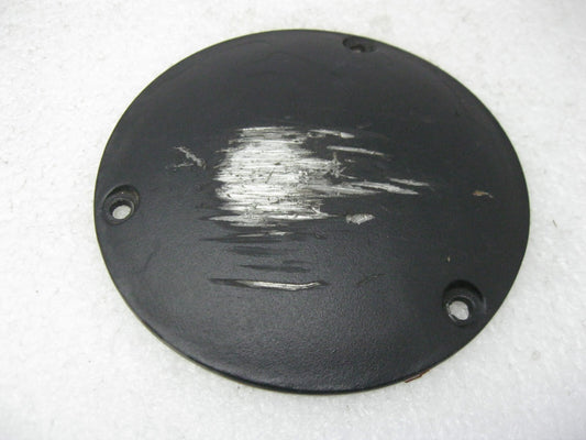 6.5"  3-Hole Black (SCRAPED) Derby Cover for Big Twin Harley-Davidson