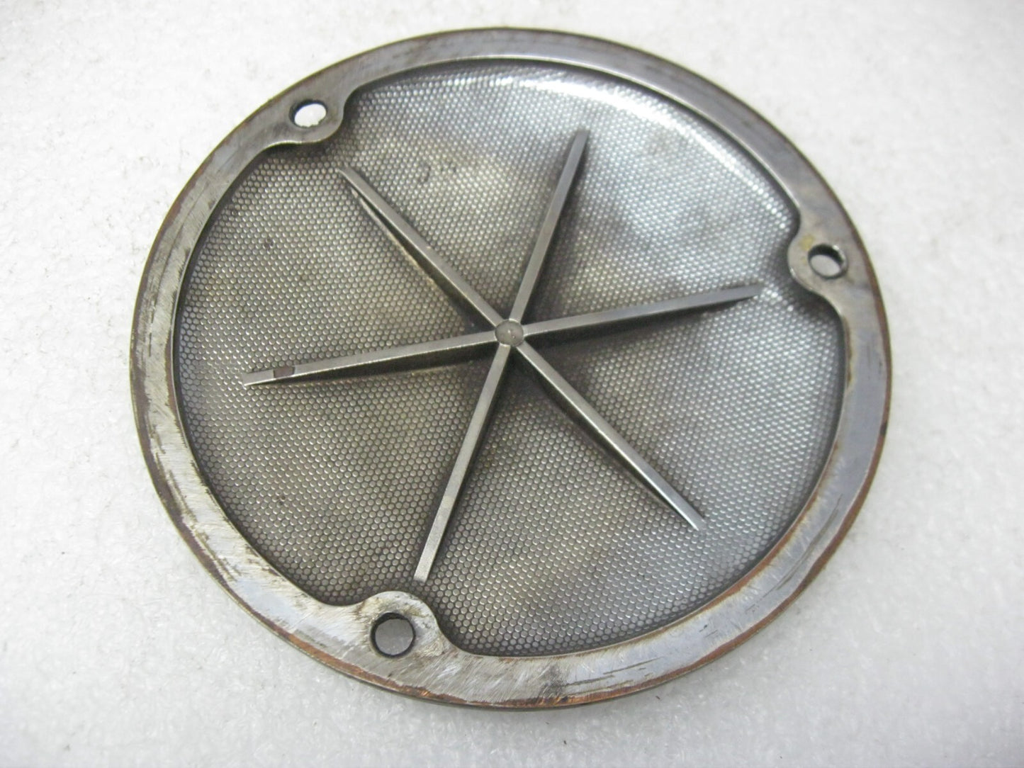 6.5"  3-Hole Black (SCRAPED) Derby Cover for Big Twin Harley-Davidson