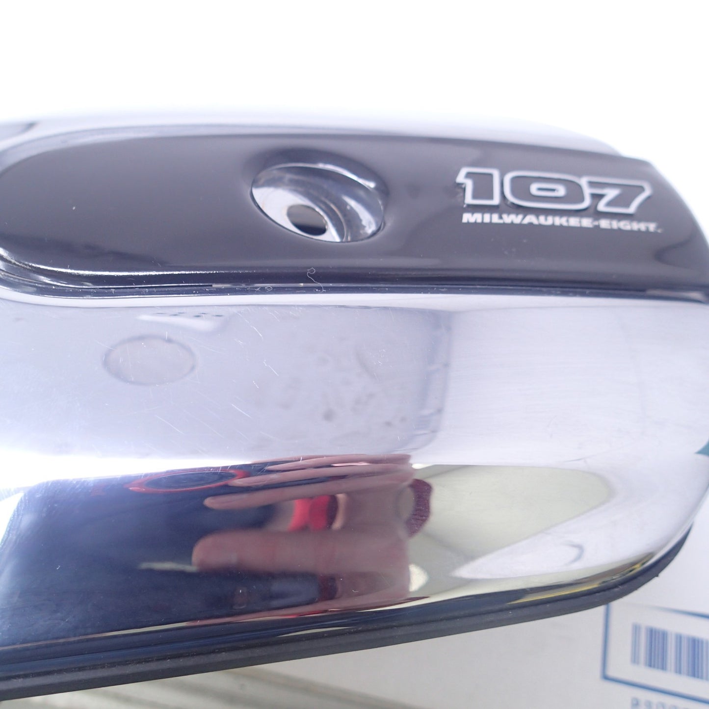 HARLEY DAVIDSON 107 MILWAUKEE EIGHT AIR CLEANER Chrome black emblem OEM