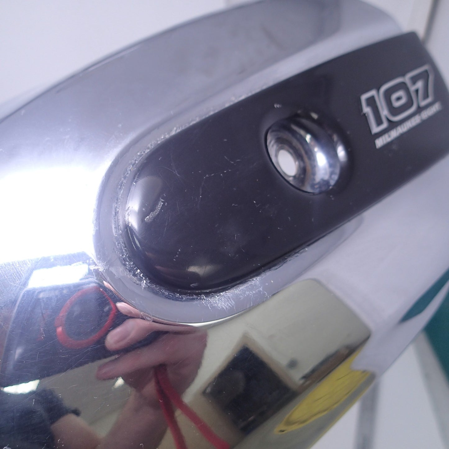 OEM HARLEY DAVIDSON 107 MILWAUKEE EIGHT AIR CLEANER Chrome black emblem