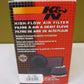 K&N HIGH-FLOW WASHABLE REPLACEMENT AIR FILTER FOR BT W/ FUEL INJECTION HD-1395