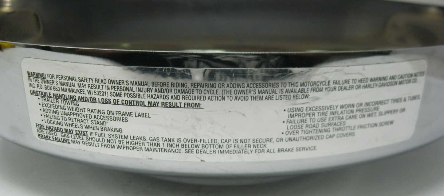 Harley-Davidson OEM 01-06 Softail & Touring Chrome Air Cleaner Cover 29744-01