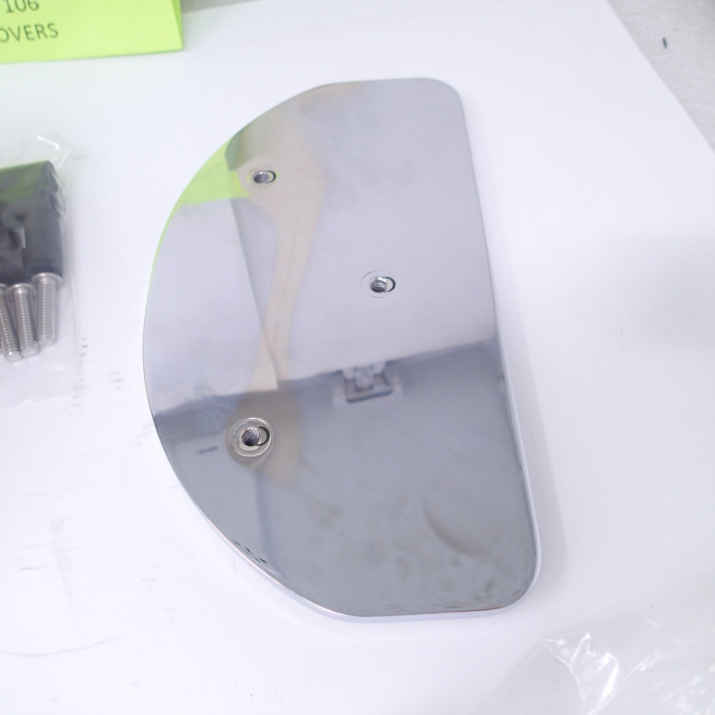 Cycle Smiths Motorcycle Shredder Rear Footboard Covers - Chrome Waffle Rear