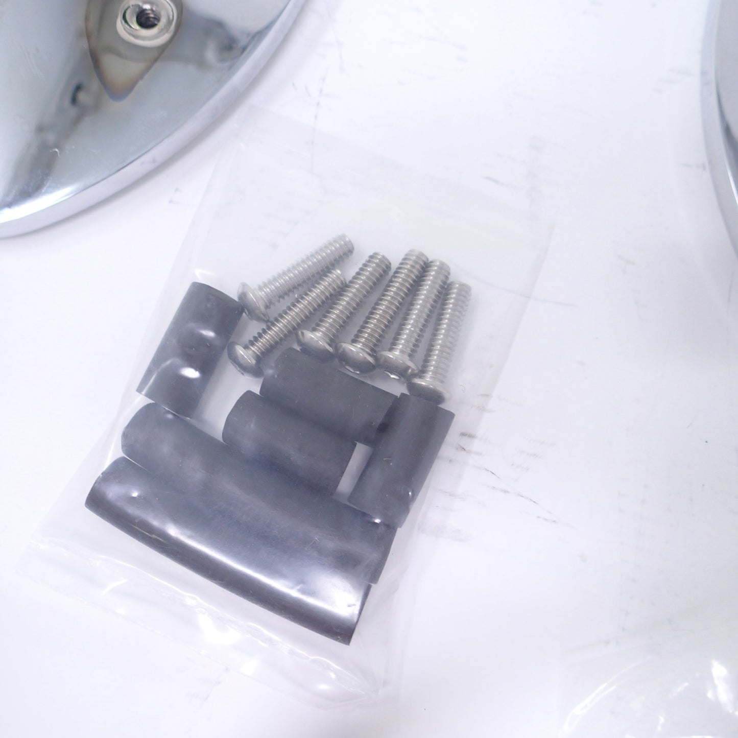 Cycle Smiths Motorcycle Shredder Rear Footboard Covers - Chrome Waffle Rear