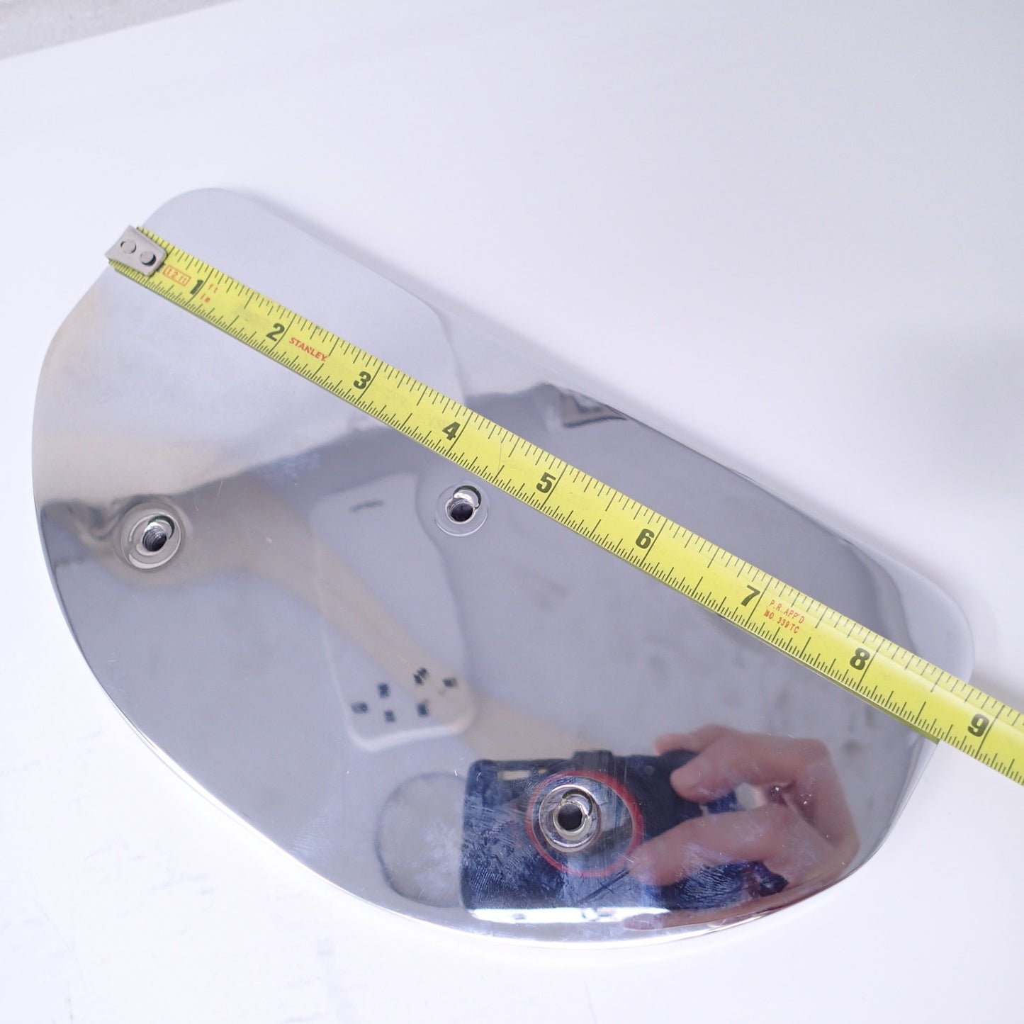 Cycle Smiths Motorcycle Shredder Rear Footboard Covers - Chrome Waffle Rear