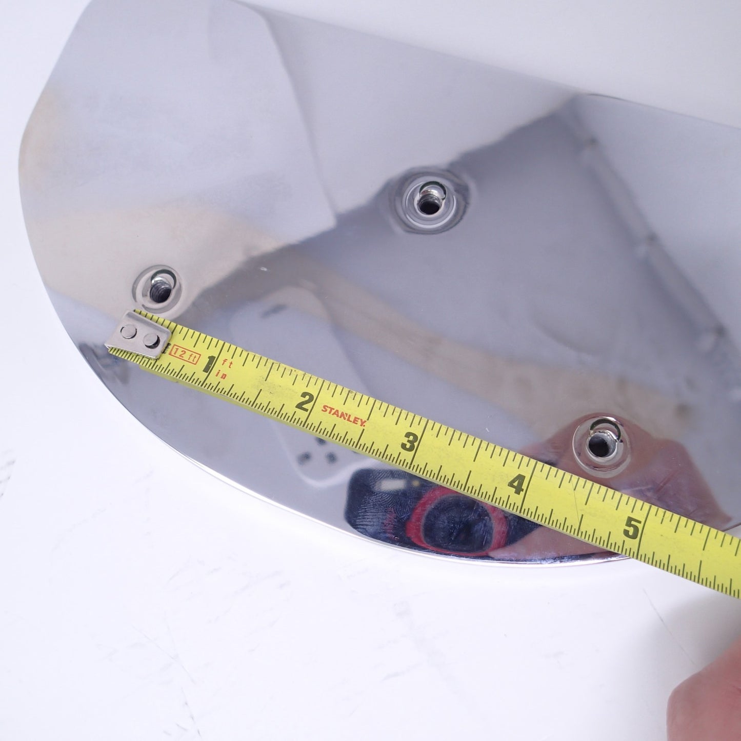 Cycle Smiths Motorcycle Shredder Rear Footboard Covers - Chrome Waffle Rear