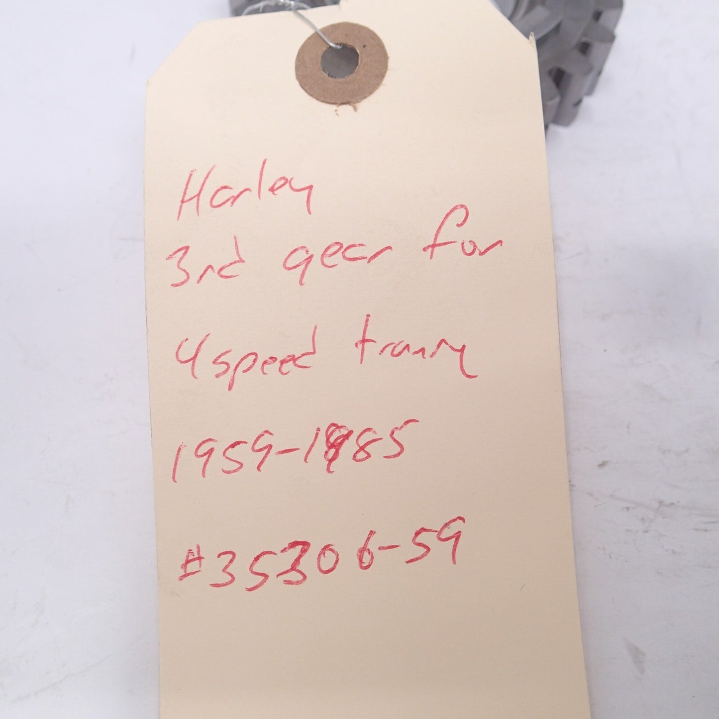 59-84 Harley-Davidson 4-speed Transmission GEAR MAINSHAFT THIRD - 2 35306-59