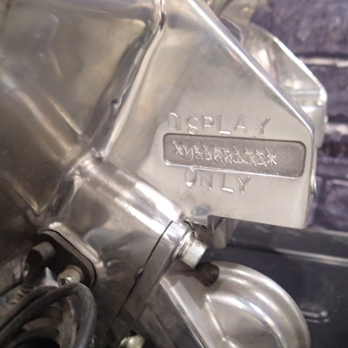 MOTORCYCLE S&S X-wedge Engine, 124 cubic inch. Mockup engine. Garage art