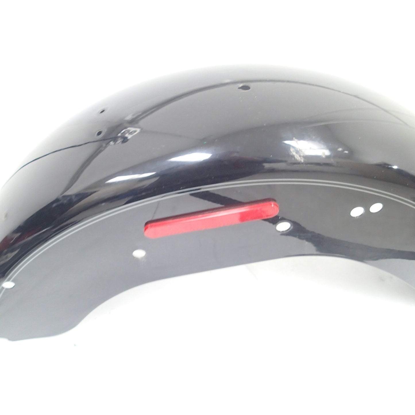 Harley Vivid Black Silver Pinstripes Rear Fender 04-05 FLSTC Softail 59126-04BHY