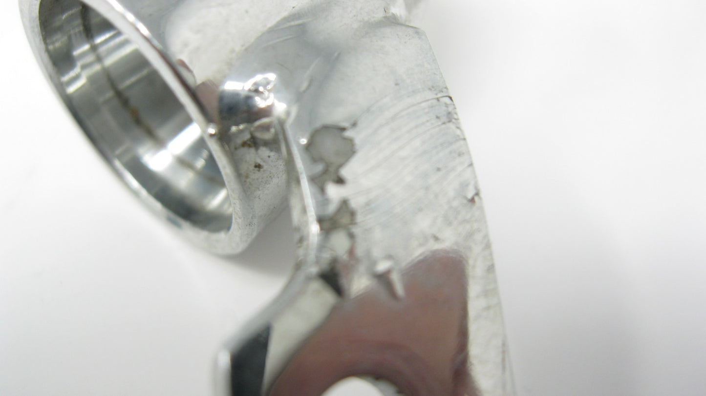 Harley-Davidson CUSTOMISED Rear Guard Mounts (Bent & Chrome Peeling) 90945-93A