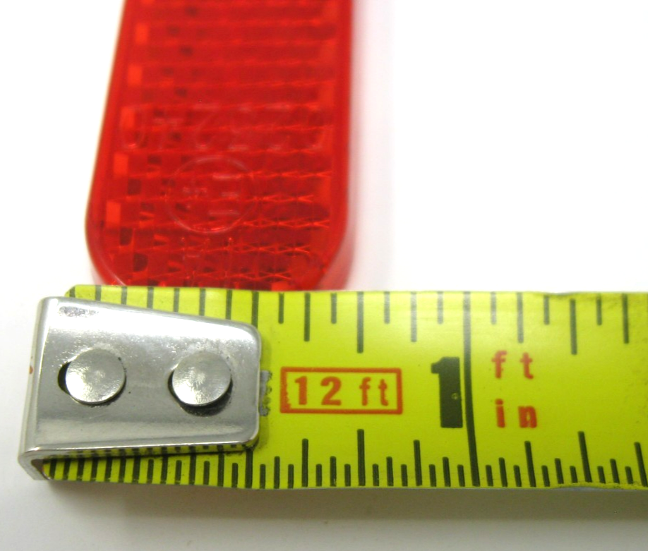 Harley-Davidson OEM 07 & Later Oblong Red Reflector (Tape Soiled) 69490-07