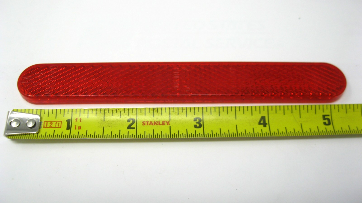 Harley-Davidson OEM 07 & Later Oblong Red Reflector (Tape Soiled) 69490-07