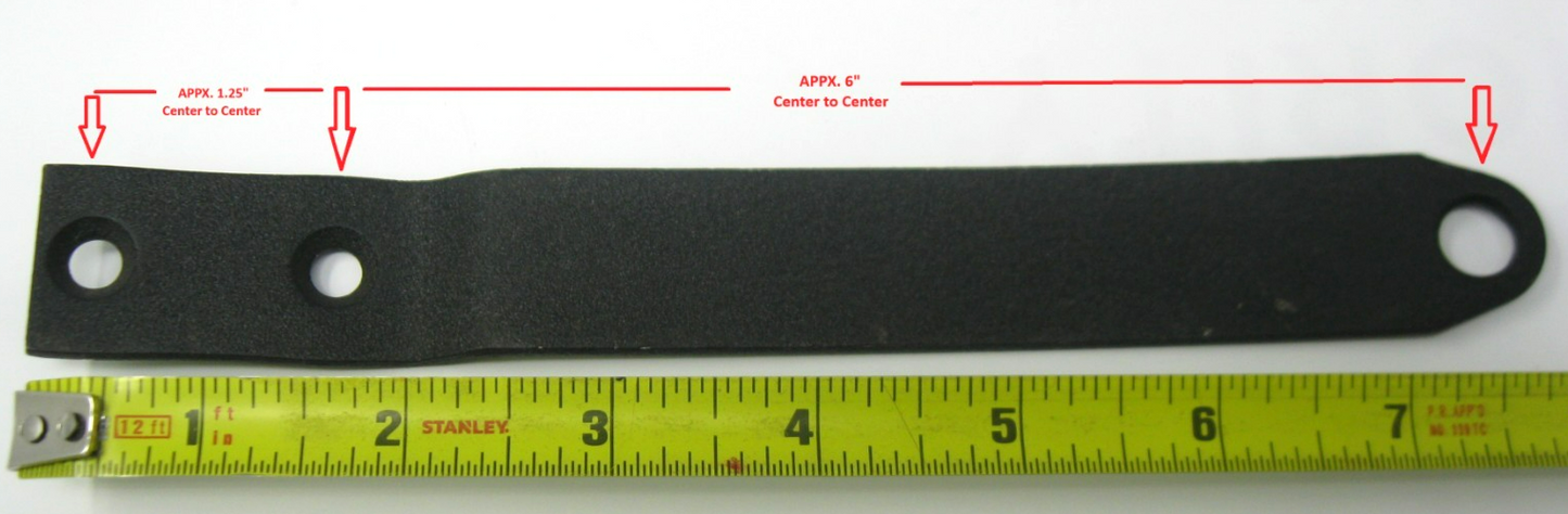 Appx. 8" Black Wrinkle Finish Seat Bracket for Harley-Davidson Models