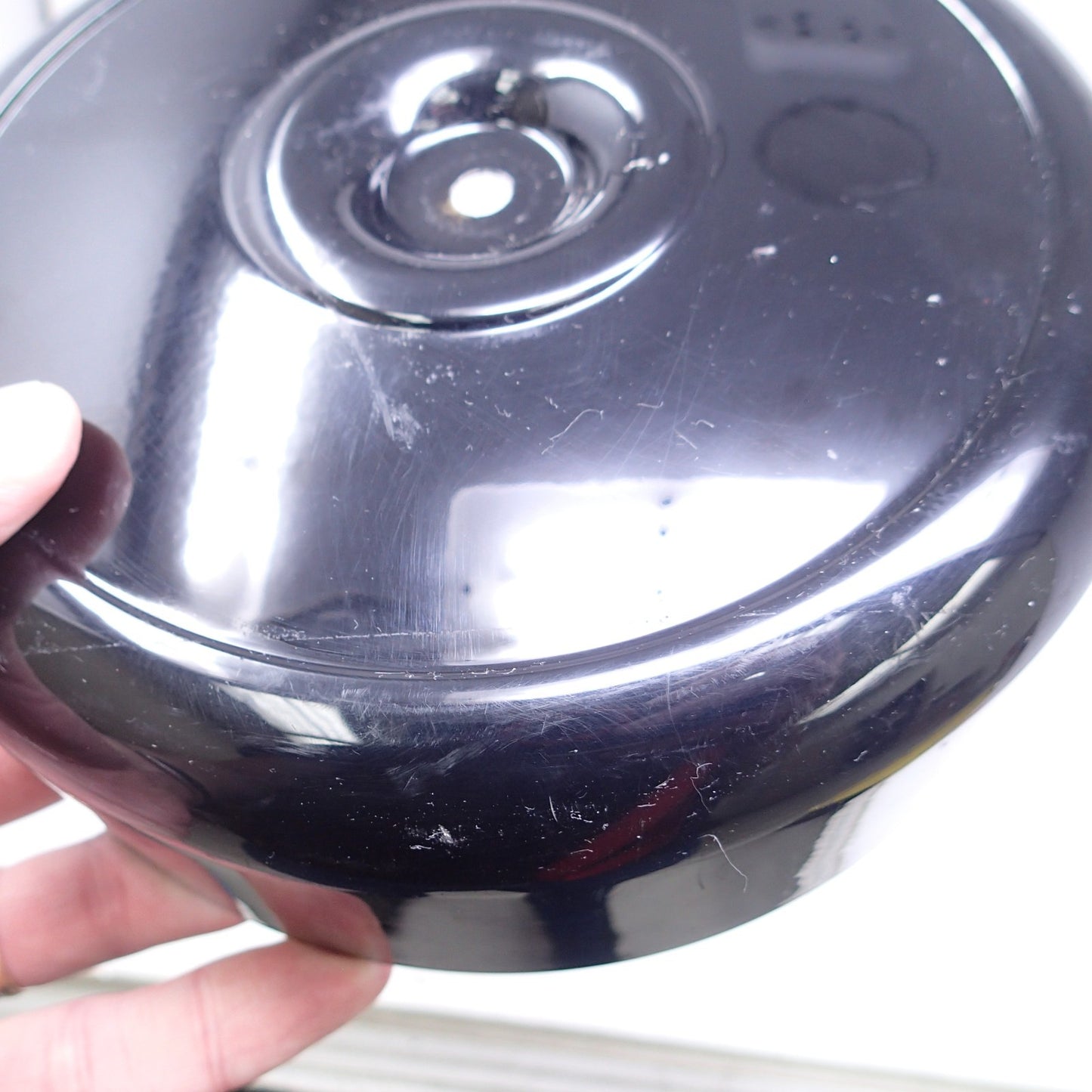 8" round carb air cleaner cover black Harley Evo FXR Softail FL Dyna XL FXRT