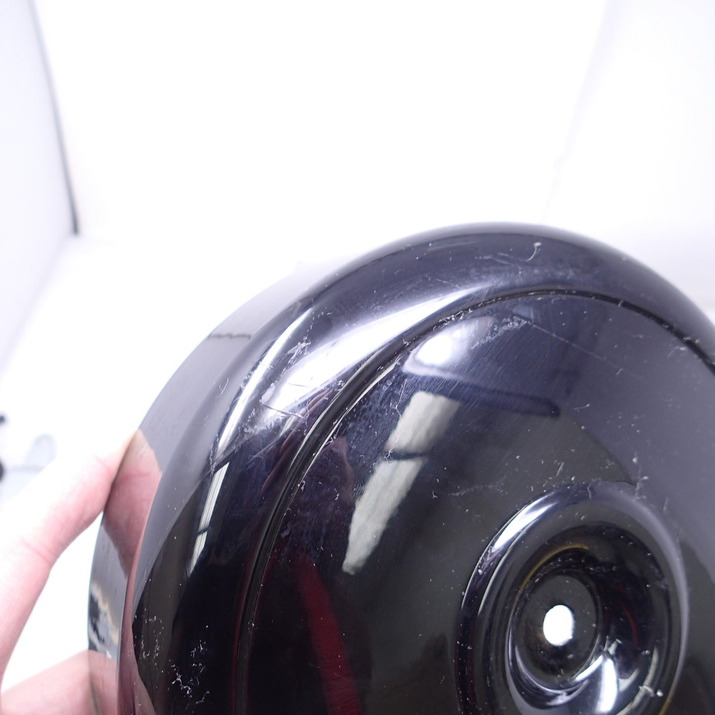 8" round carb air cleaner cover black Harley Evo FXR Softail FL Dyna XL FXRT