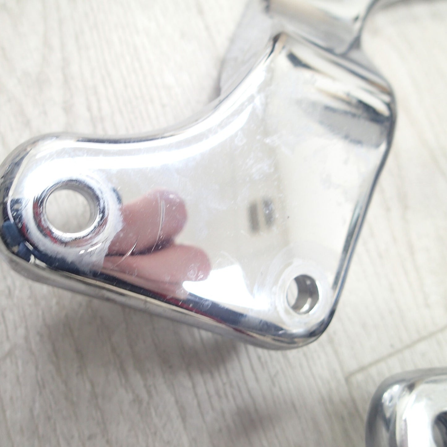 2002 Harley FLSTC Softail Heritage Rear Fender Chrome Braces 59955-00 59954-00