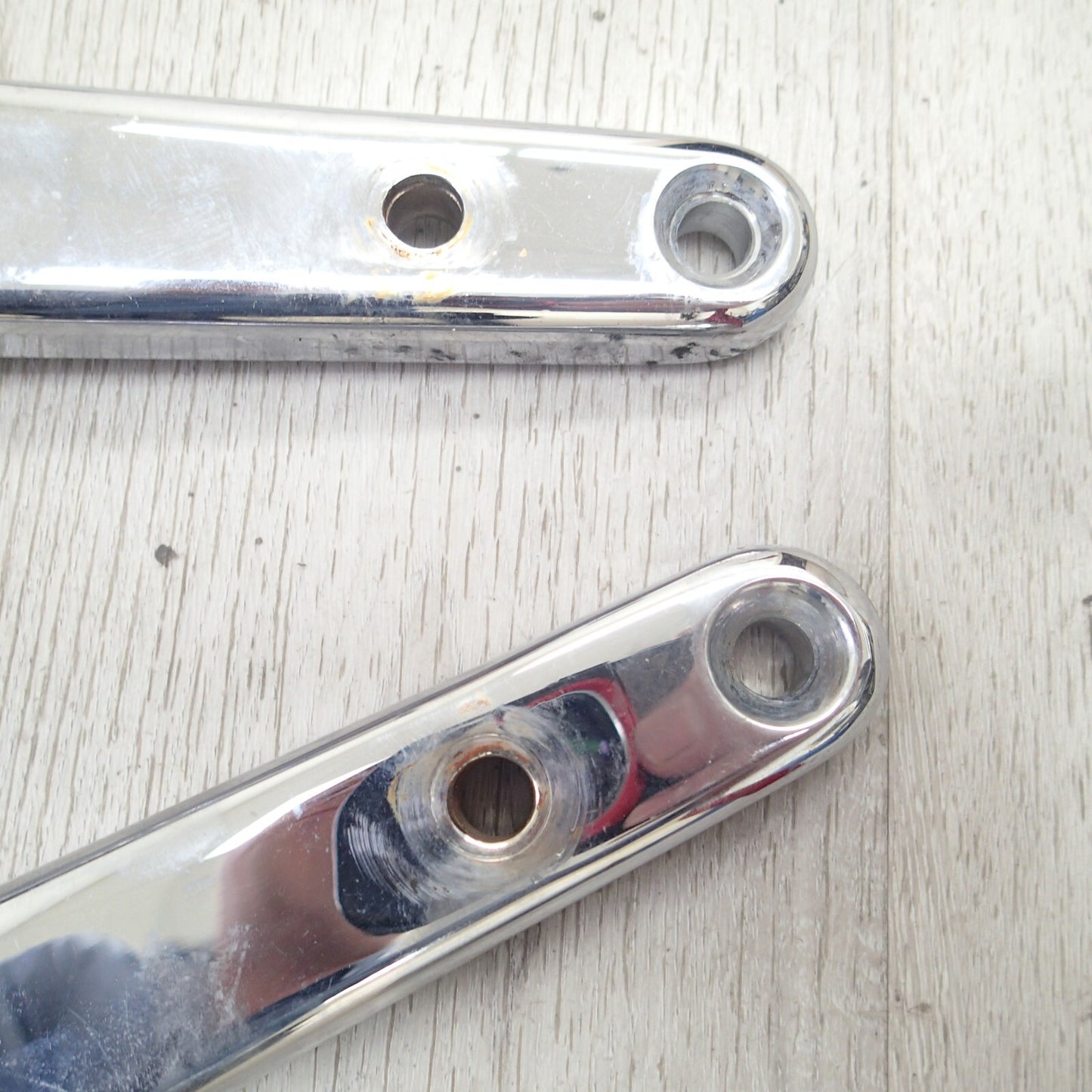 2002 Harley FLSTC Softail Heritage Rear Fender Chrome Braces 59955-00 59954-00