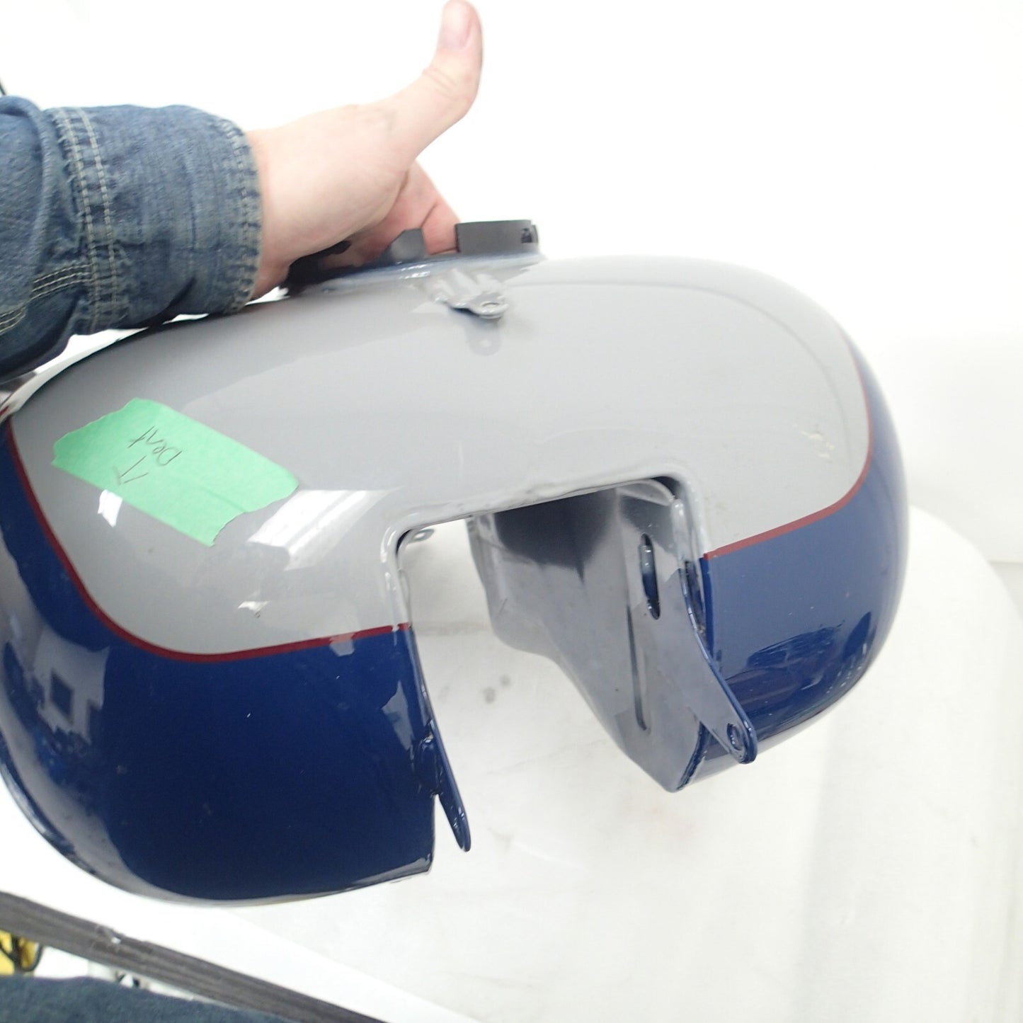 Billiard blue Gray Gas Tank FLHTK Limited Ultra Emblems Harley 2023 61001056EXK