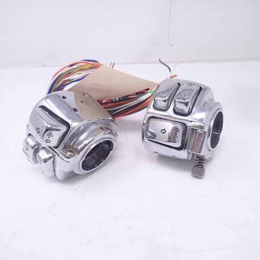 1996+ Harley Aftermarket Chrome switch housings &switche