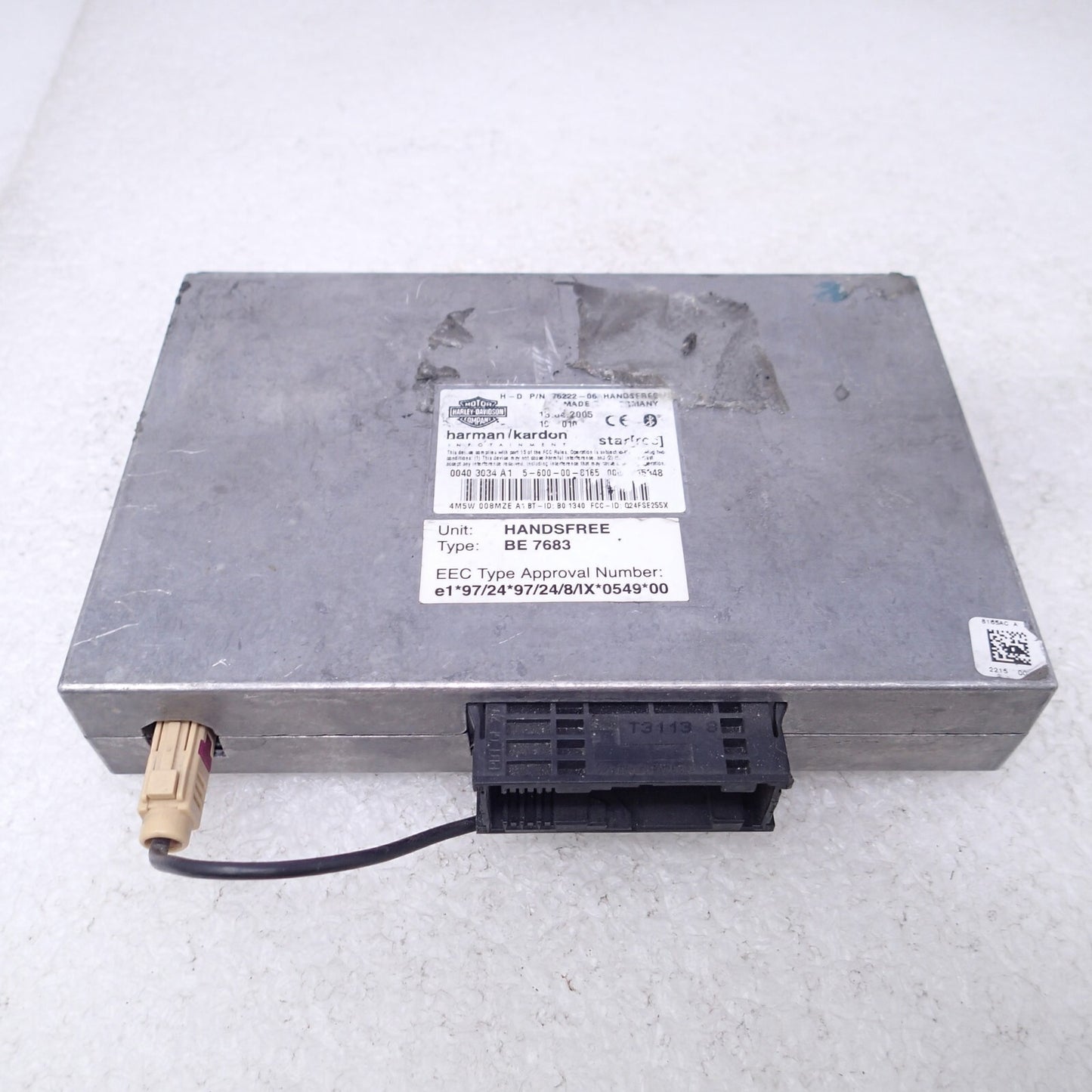 HARLEY DAVIDSON OEM, HANDSFREE BLUETOOTH CELL PHONE INTERFACE 76222-06