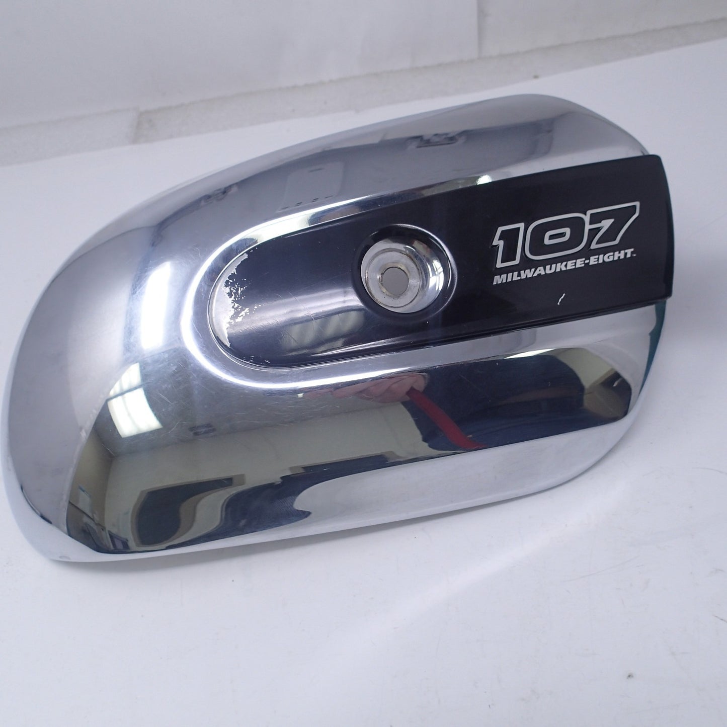 HARLEY DAVIDSON CHROME 107 CUBIC INCHES AIR CLEANER COVER ONLY