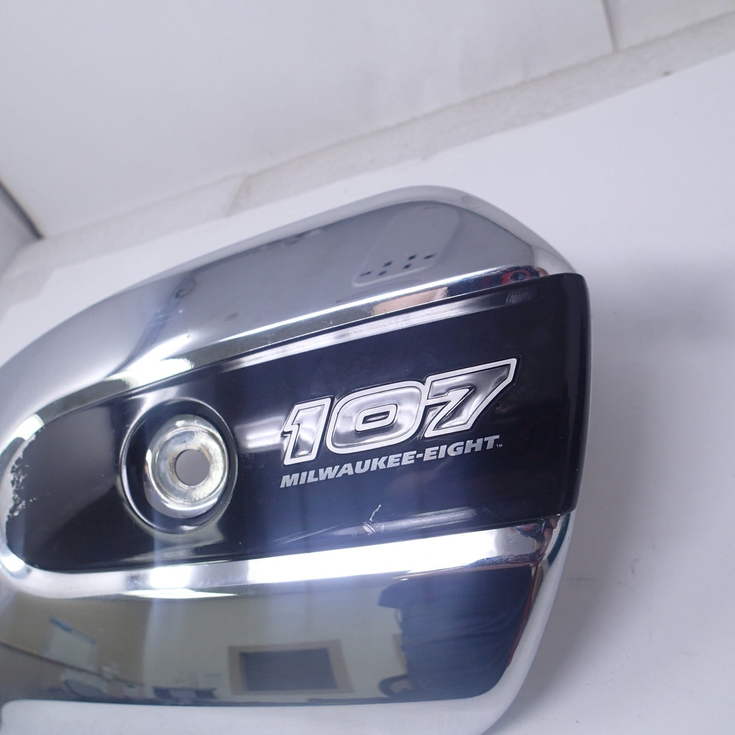 HARLEY DAVIDSON CHROME 107 CUBIC INCHES AIR CLEANER COVER ONLY