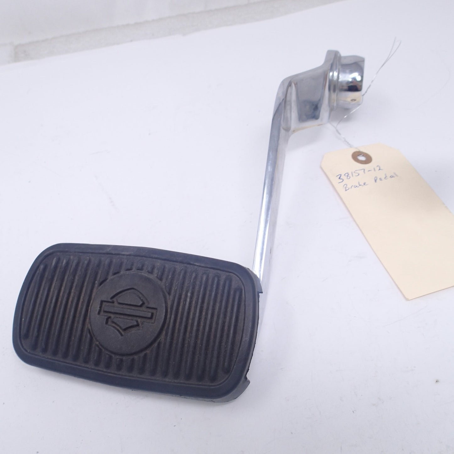 38157-12 12 Harley Dyna Switchback Back Rear Brake Pedal Lever & Pad CHROME