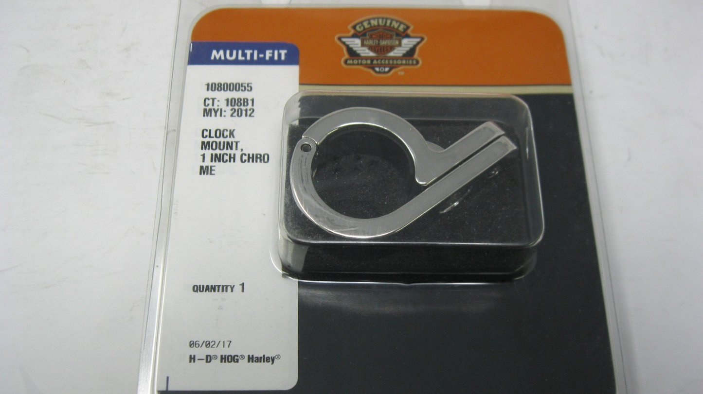 Harley-Davidson Handlebar Mount Clamp 1.0" - Chrome - New - 10800055