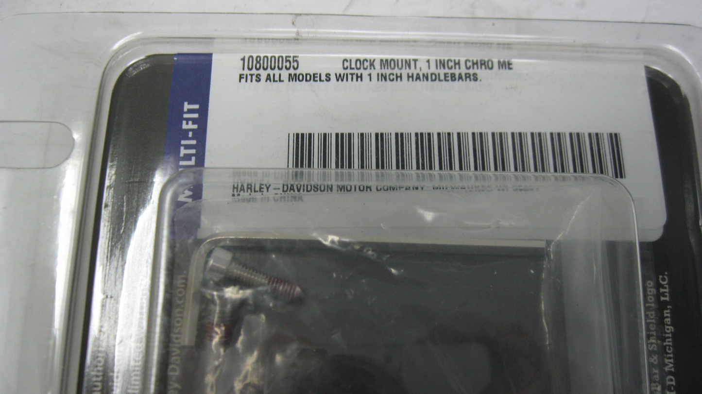 Harley-Davidson Handlebar Mount Clamp 1.0" - Chrome - New - 10800055