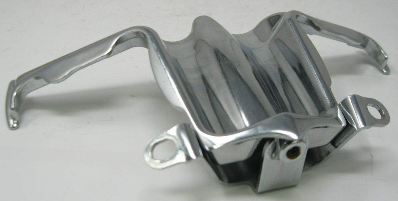 Unbranded Chrome 08 FLSTF Chrome Tappet/Lifter Block Accent Trim (Bracket Bent)