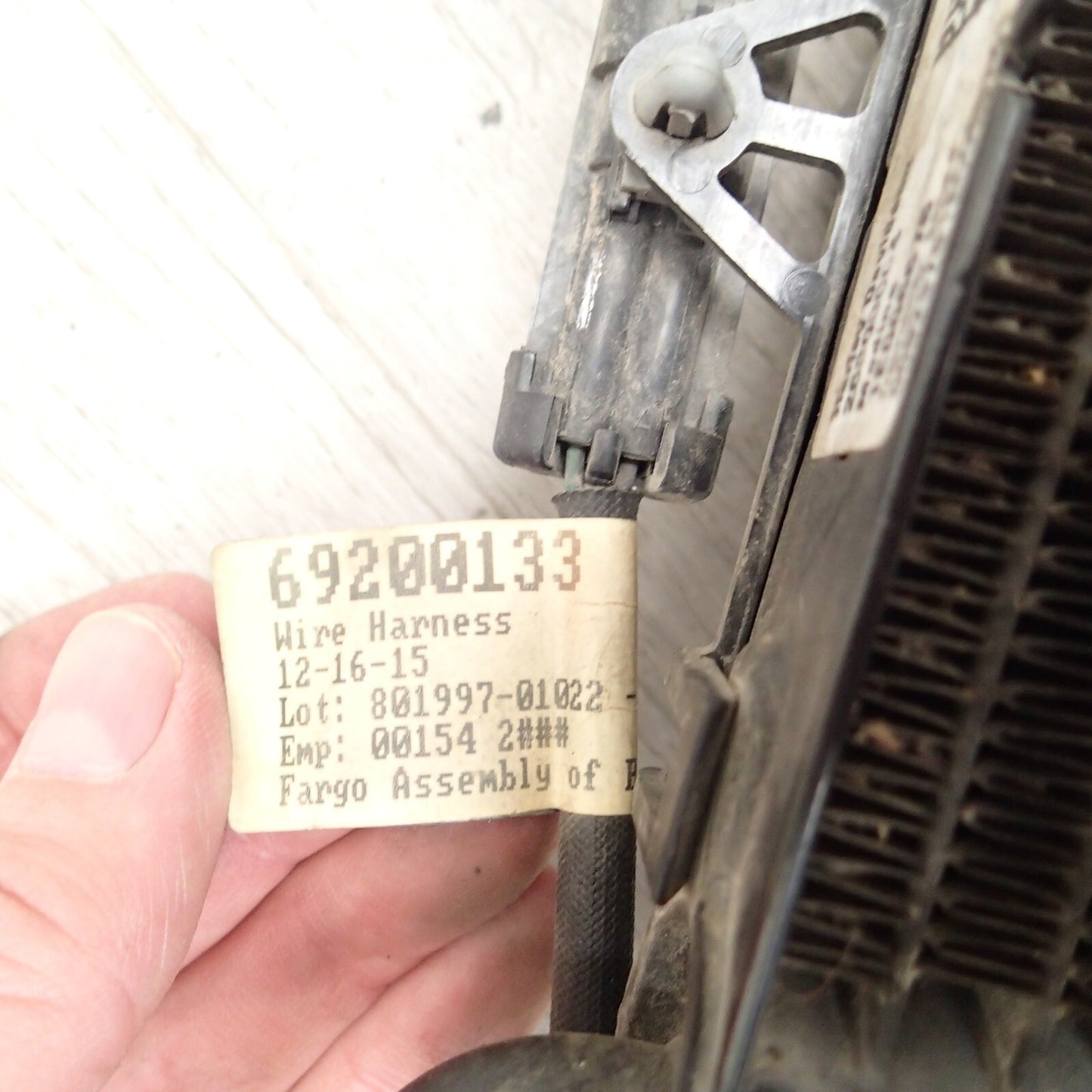 Harley-Davidson 2014 Electra Glide Left Radiator & Fan 26800006 / 26800007A