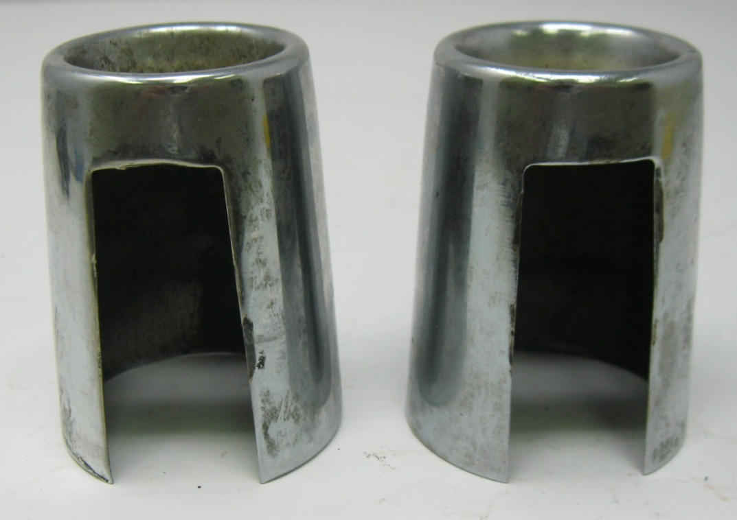 Chrome Shock Bolt Covers - PAIR - Unknown Fitment - See Measurement Photos