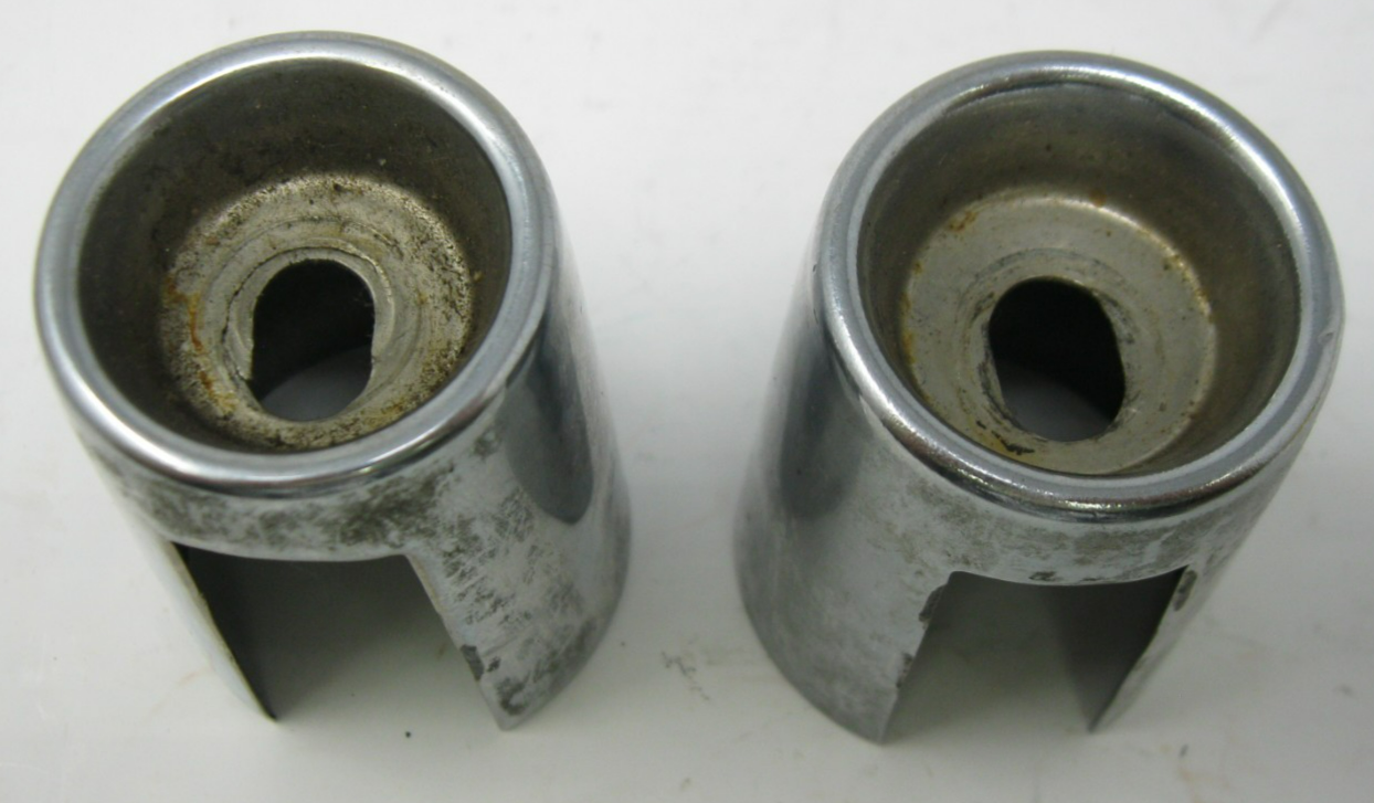 Chrome Shock Bolt Covers - PAIR - Unknown Fitment - See Measurement Photos