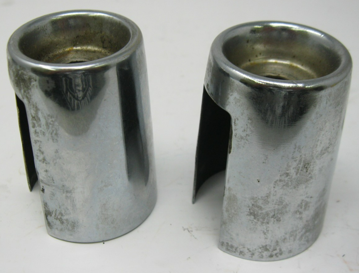 Chrome Shock Bolt Covers - PAIR - Unknown Fitment - See Measurement Photos