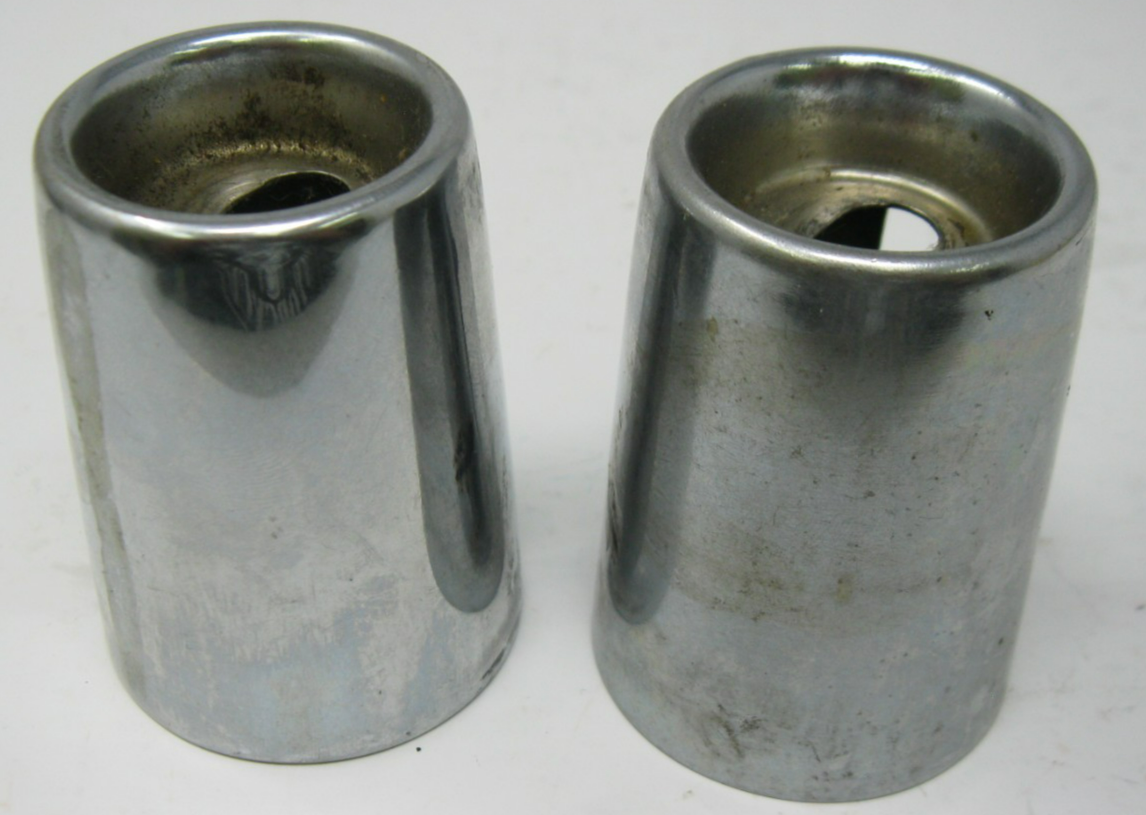 Chrome Shock Bolt Covers - PAIR - Unknown Fitment - See Measurement Photos