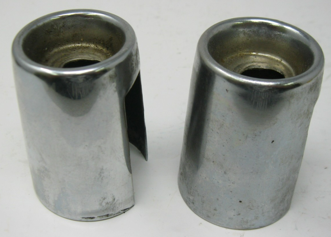 Chrome Shock Bolt Covers - PAIR - Unknown Fitment - See Measurement Photos