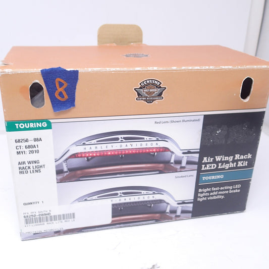 HARLEY DAVIDSON AIR WING RACK LIGHT - RED LENS - NEW - 68250-08A