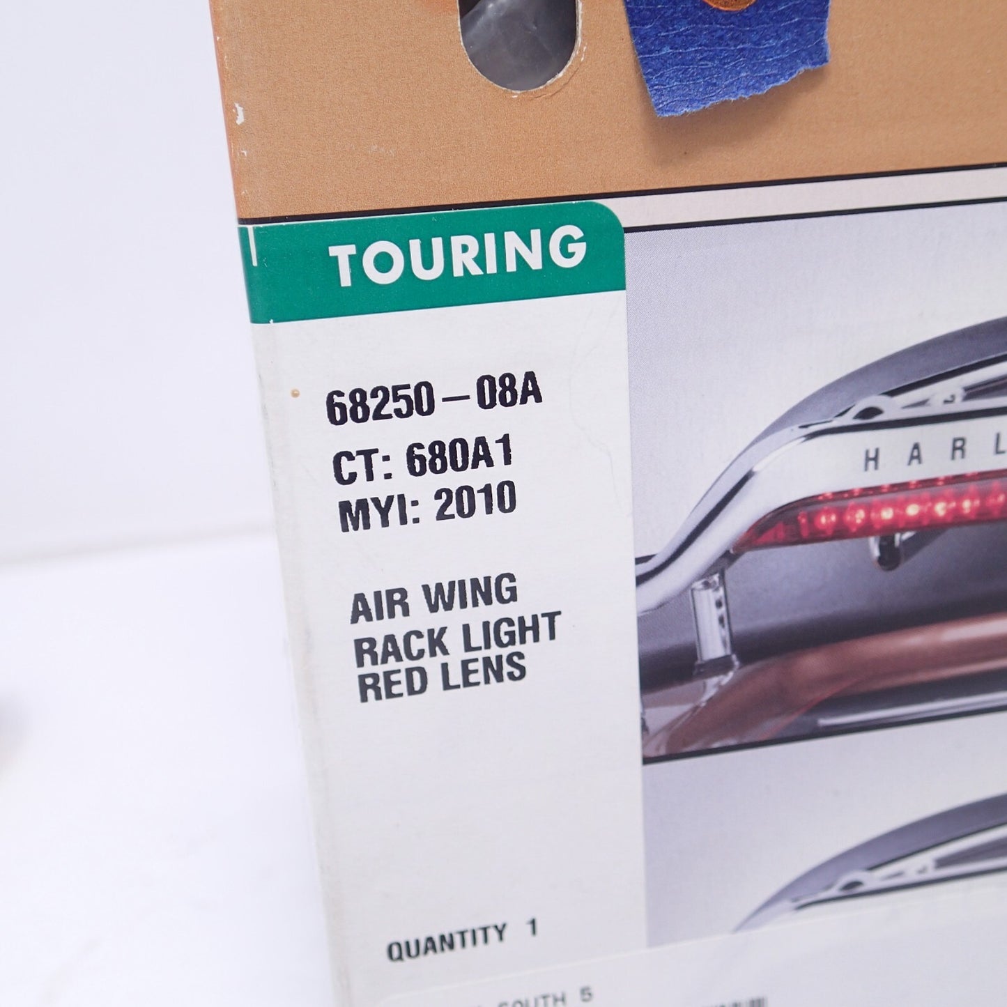 HARLEY DAVIDSON AIR WING RACK LIGHT - RED LENS - NEW - 68250-08A