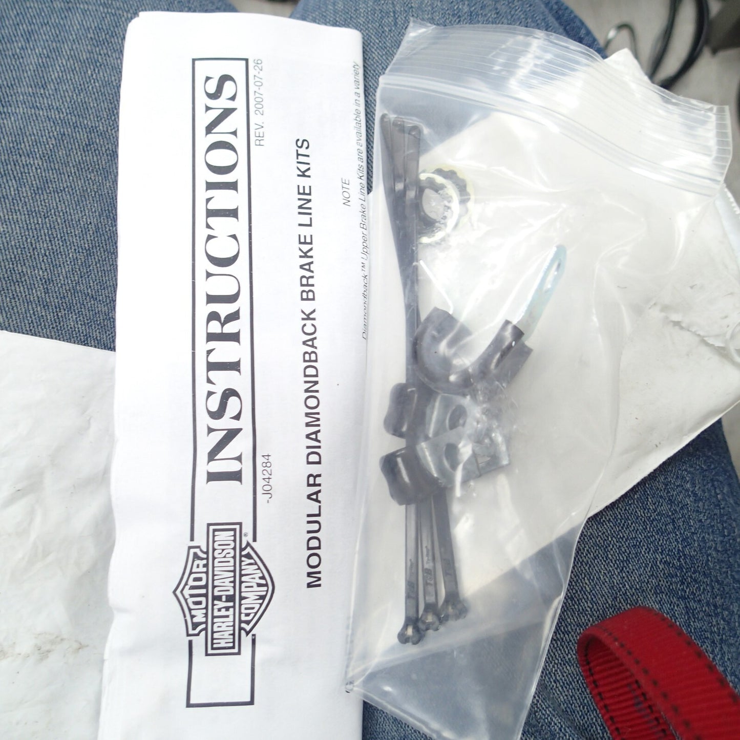 NEW OEM Harley-Davidson 28” Diamondback Brake Line 44355-08 Sup. 41800422