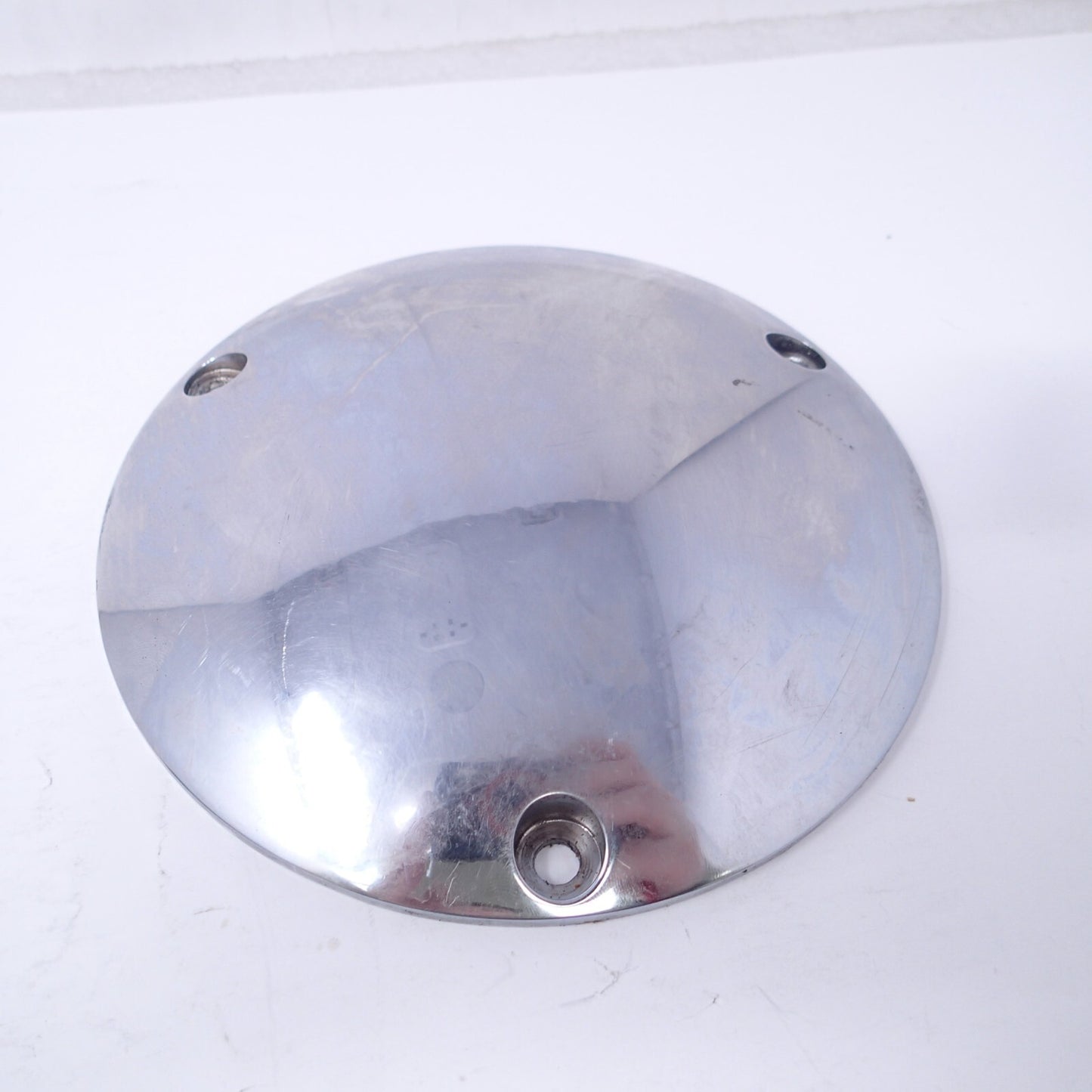 Harley Davidson Shovelhead Chrome 3 Hole Derby Cover USED
