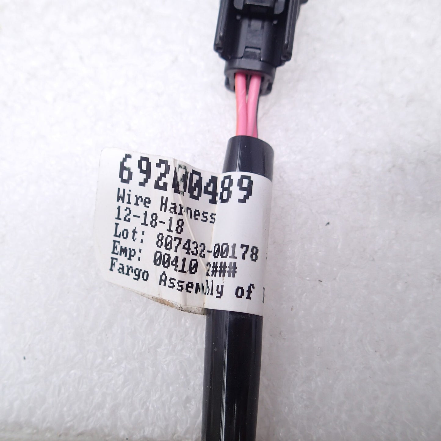 76inch Wire Harley Boom Rear Speaker Harness Jumper 69200489