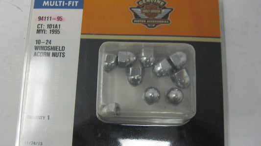 Harley Davidson Windshield Acorn Nut Kit - New -  94111-95