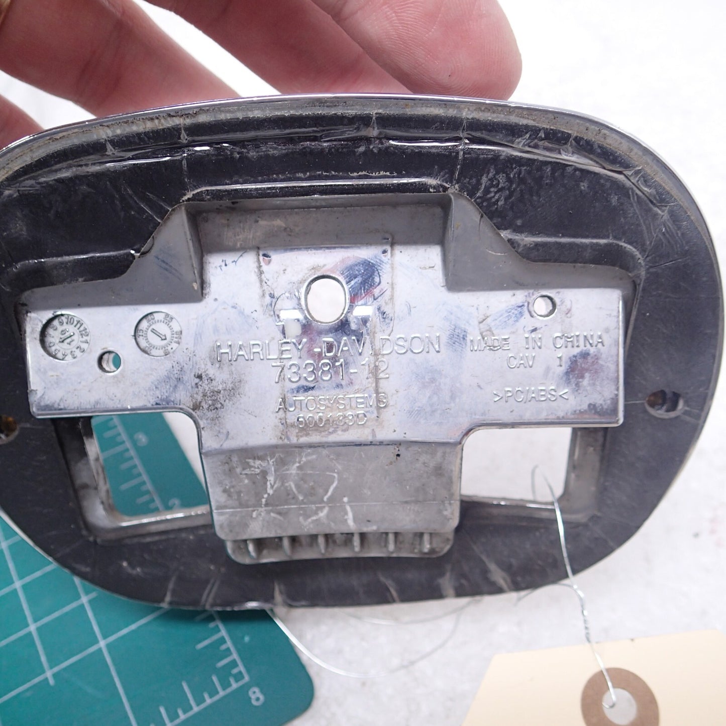 2012 Harley Dyna Switchback CHROME Rear Back Brake Tail Light Base 73381-12