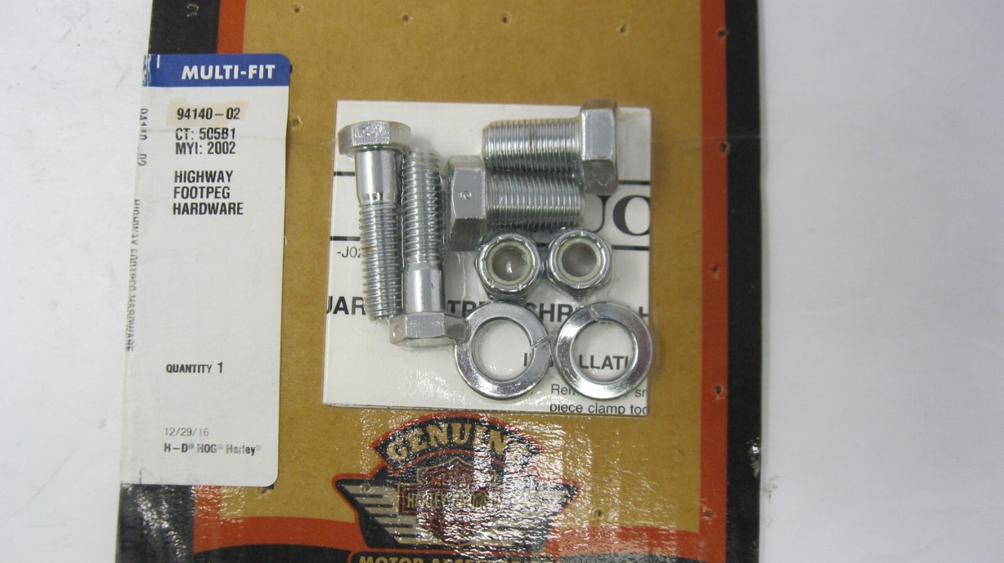 Harley Davidson Highway Footpeg Hardware - New - 94140-02