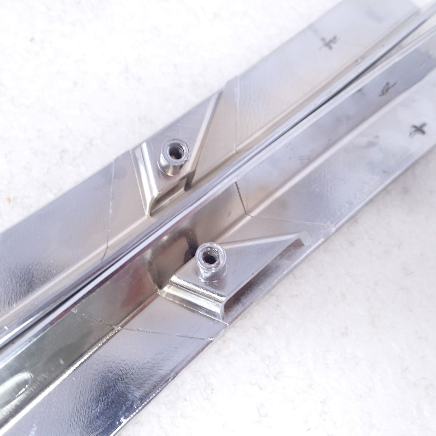 HARLEY 06-16 TOURING TOUR-PAK CHROME TRUNK BOX LOWER TRIM SET 53734-06 53735-06