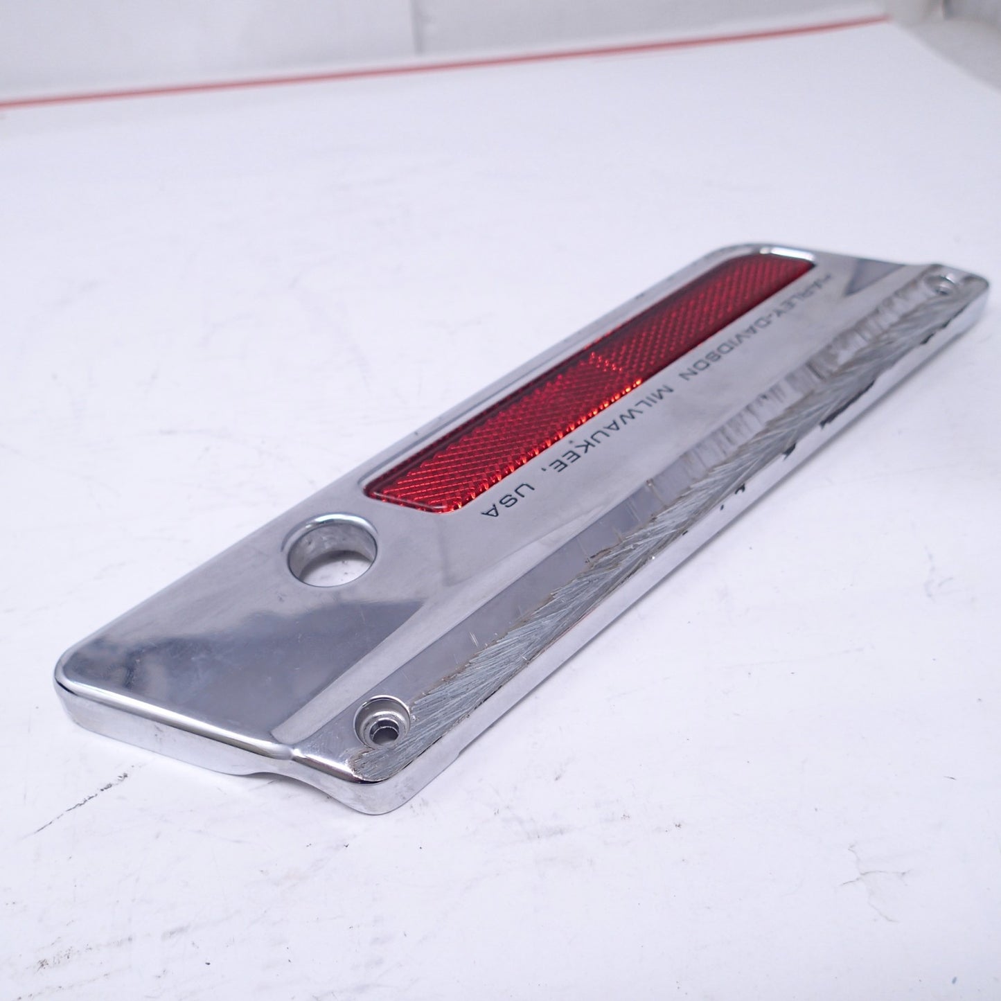 Harley 93-13 Touring Saddlebag Latch Cover LH 90603-93A  Chrome (ONE UNIT)