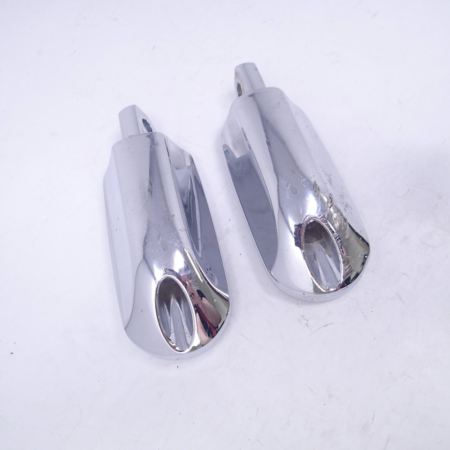 Harley OEM Touring Streamliner Chrome Passenger Highway Foot Pegs