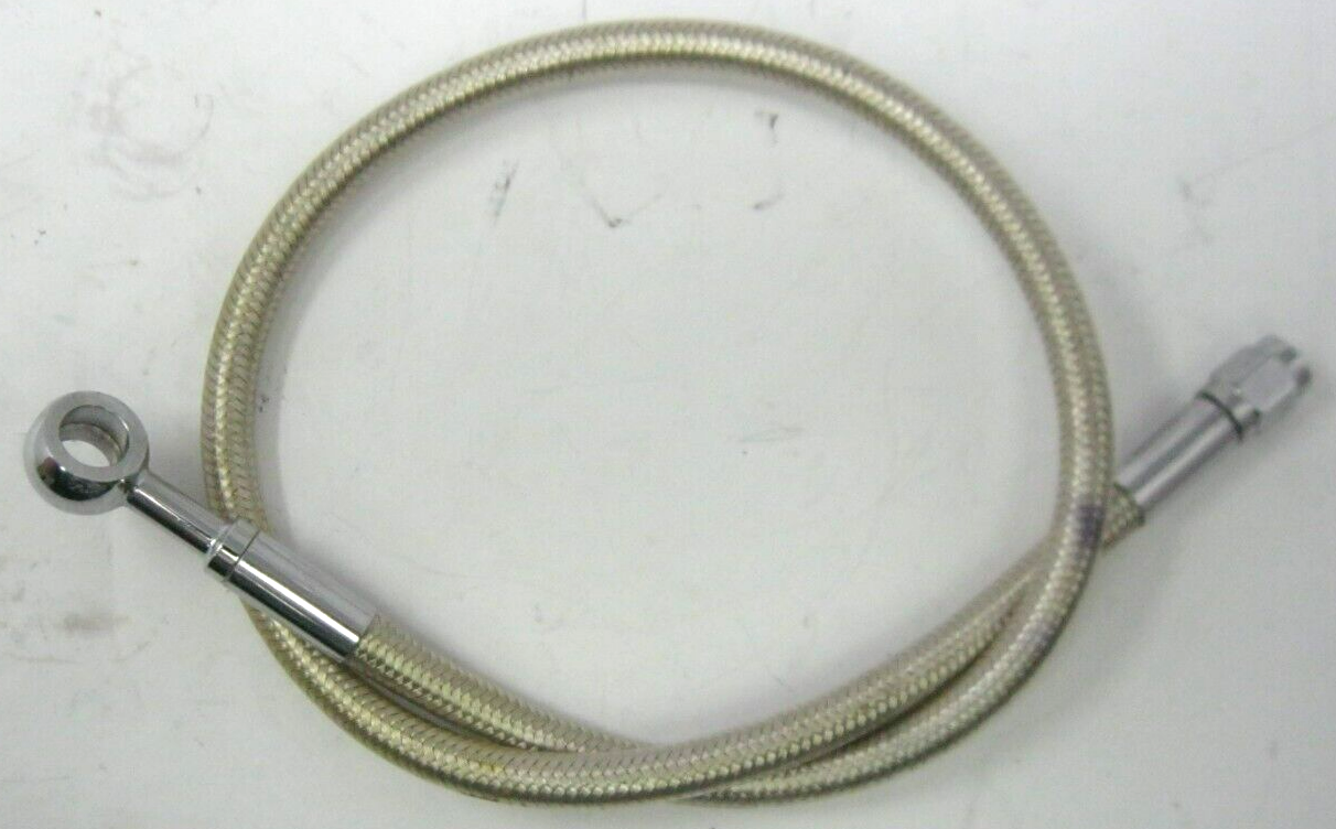 Unbranded Appx. 24" Braided Brake Line for Harley-Davidson (Unknown Fitment)