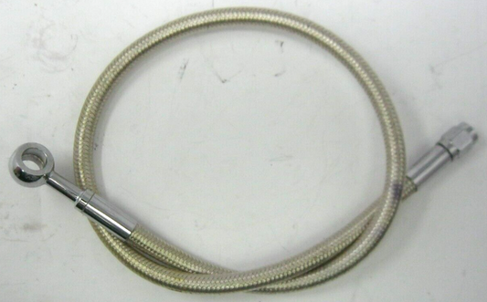 Unbranded Appx. 24" Braided Brake Line for Harley-Davidson (Unknown Fitment)